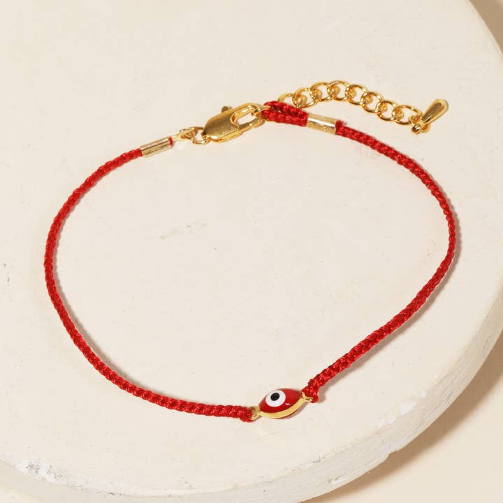Dainty Evil Eye Cord armbånd for engroshandel hos Anarchy Street