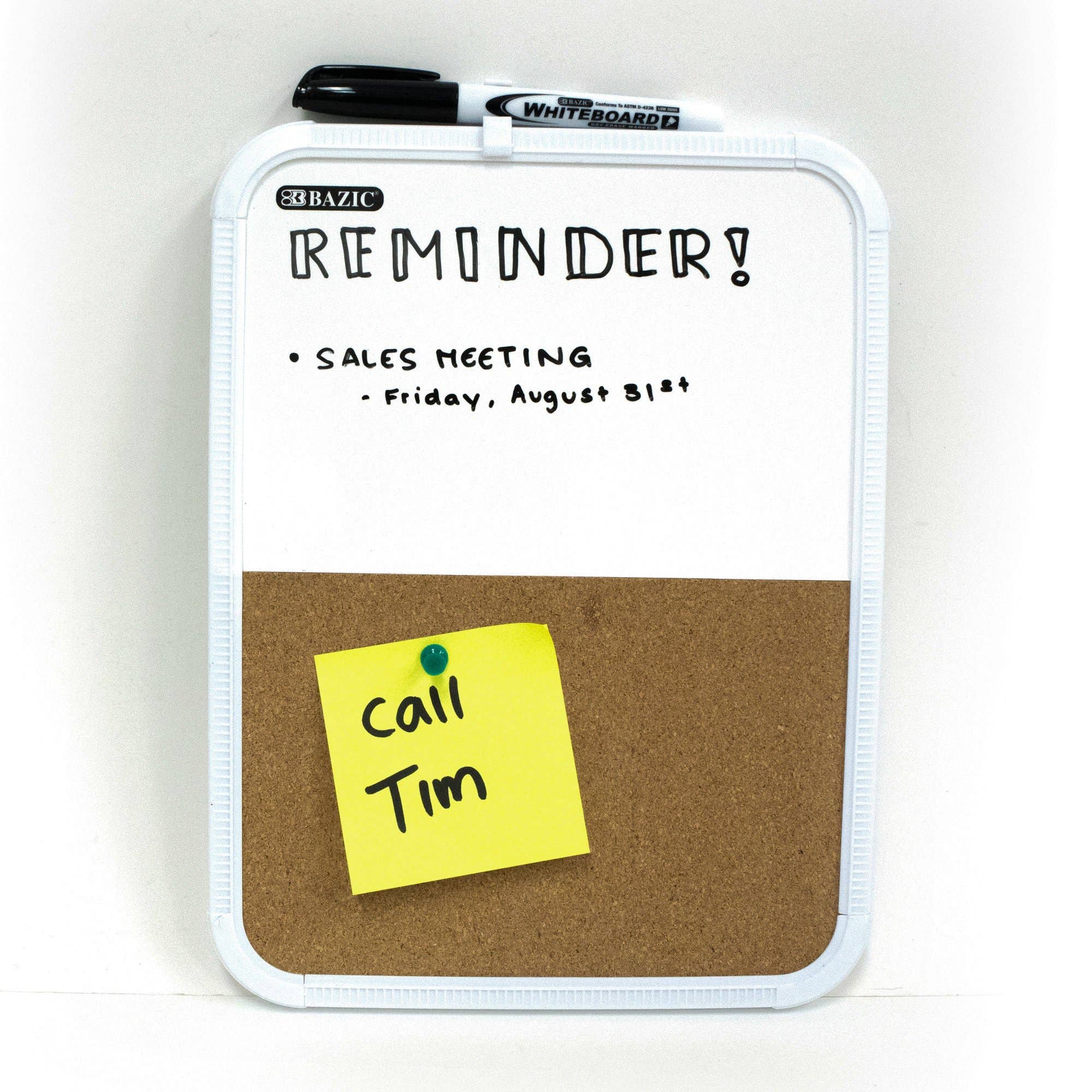 Luna Office Supply -  Everyday Essential - Wholesale Whiteboard/Dry-Erase Board - 8.5" x 11" Dry Erase Cork Combo Board3