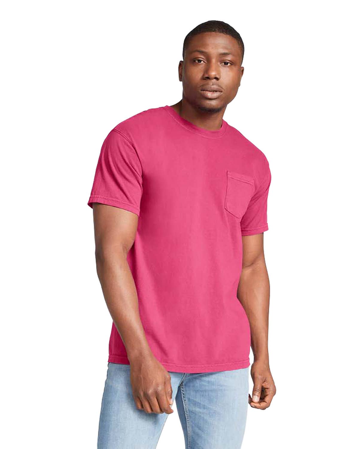 Total Apparel - Wholesale T-Shirt - Unisex - Comfort Colors Garment-Dyed Pocket Blank T-Shirt | 6030CC60