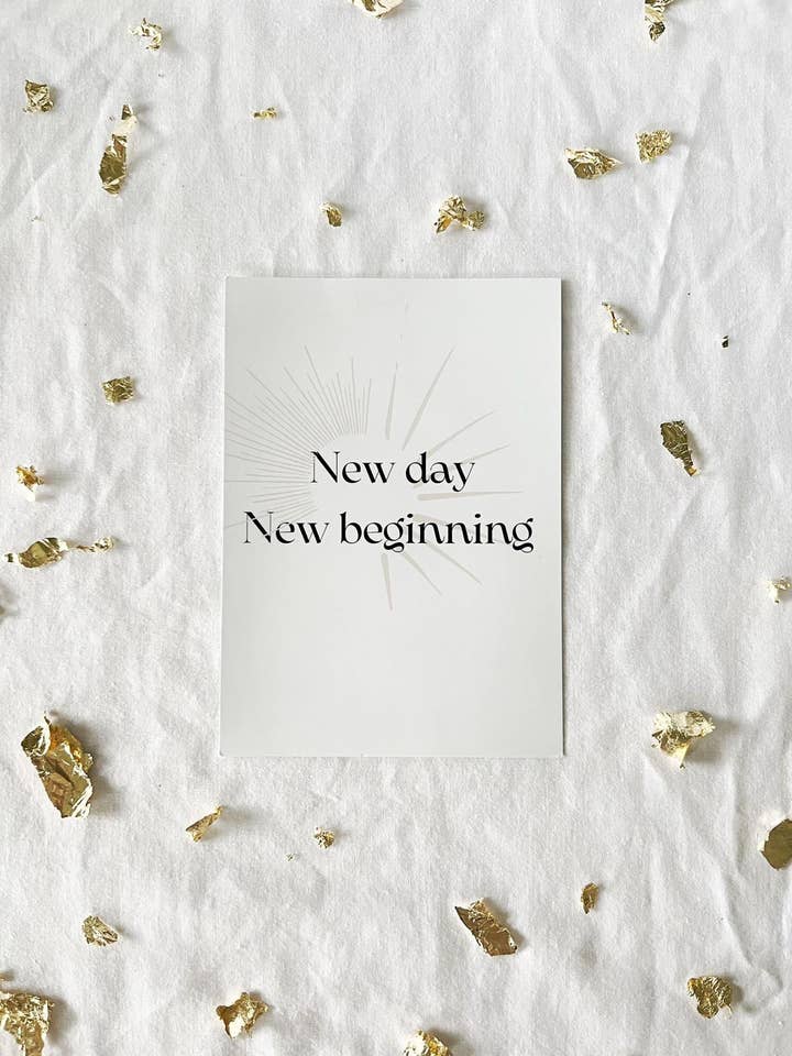 Ermutigende Karte/Drucken - Neuer Tag für den Großhandel von Alt/har