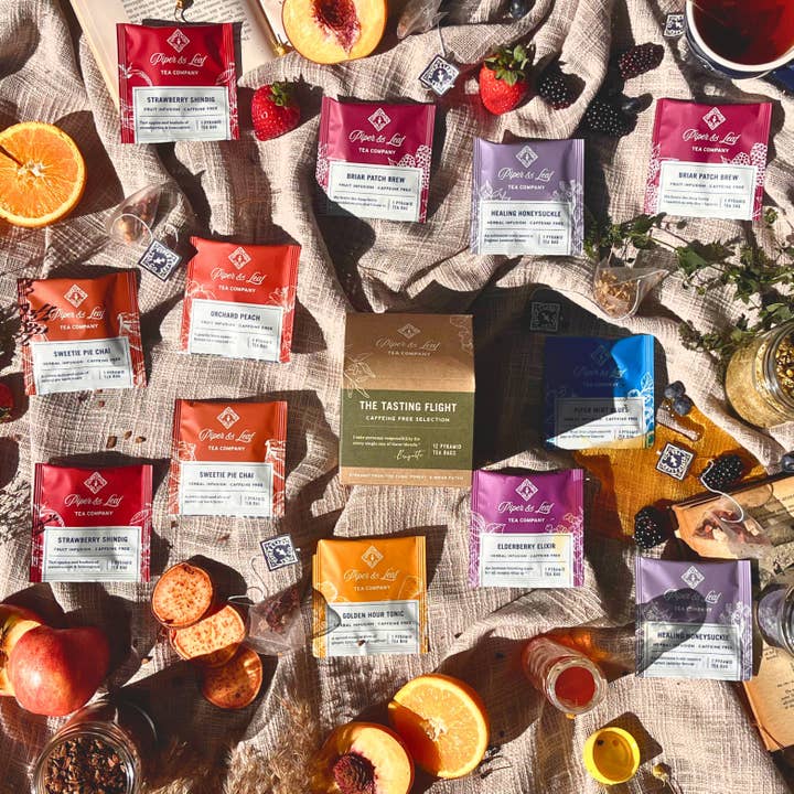 The Tea Tasting Flight: Koffeinfrei für den Großhandel von Piper & Leaf Artisan Tea Co