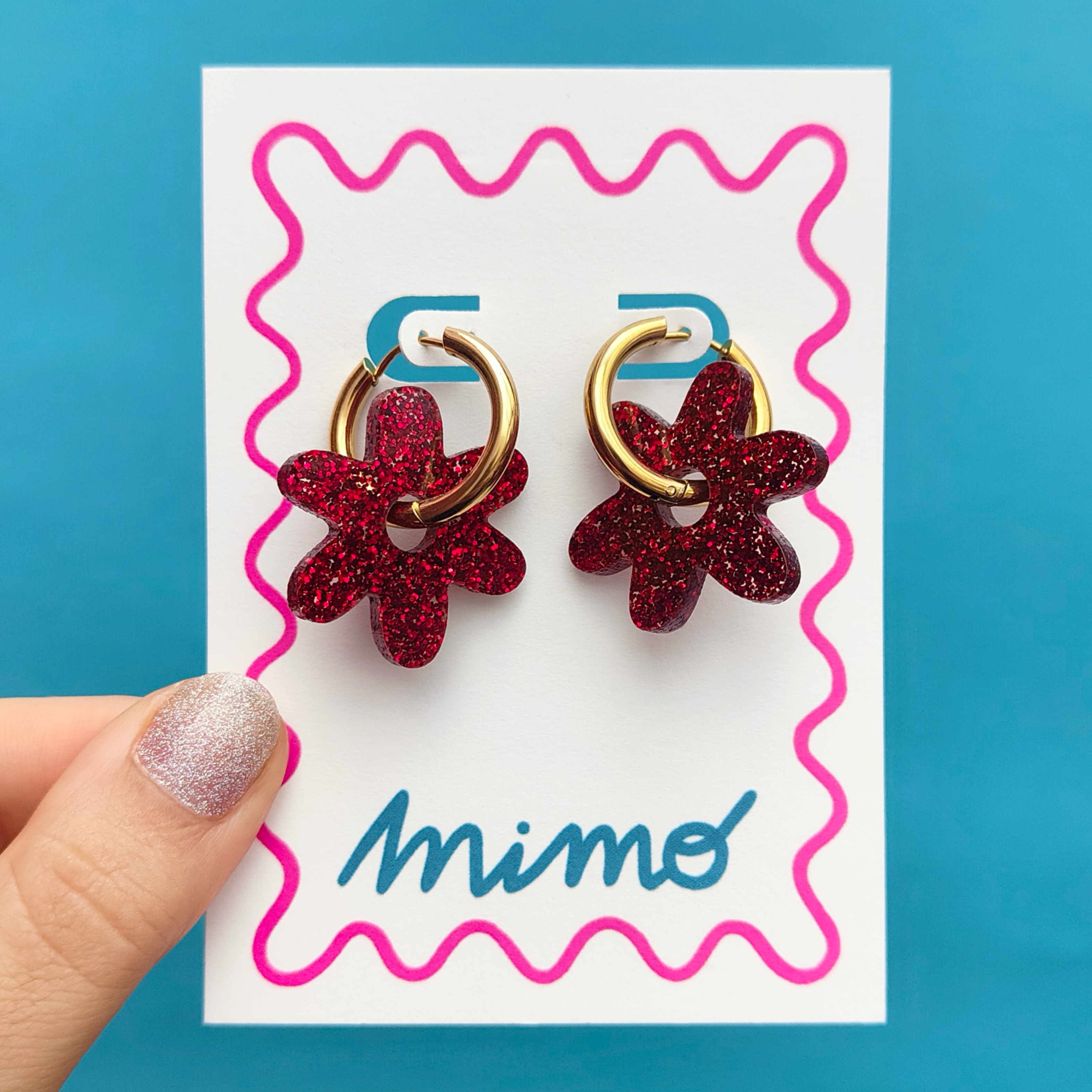 Mimo – wholesale Hoop earrings – Wholesale Flower Hoop Earrings14