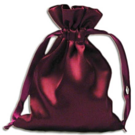 Starlinks Gifts - Wholesale Gift Bag - Wine Satin Pouches (12 pcs) PS020