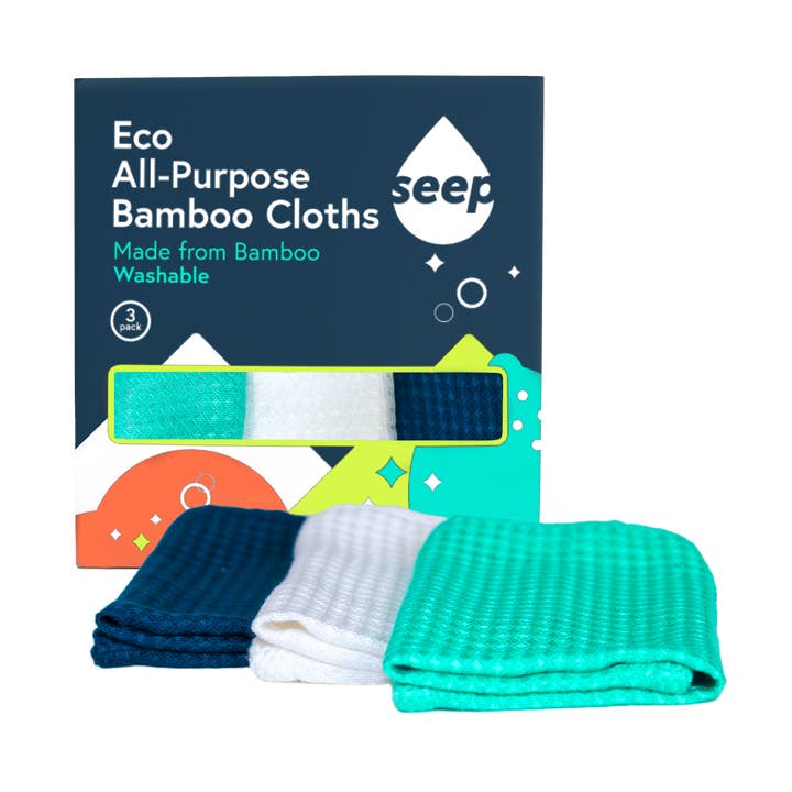 Seep Eco All-Purpose Bamboo Cloth - 3-pack for wholesale by Seep