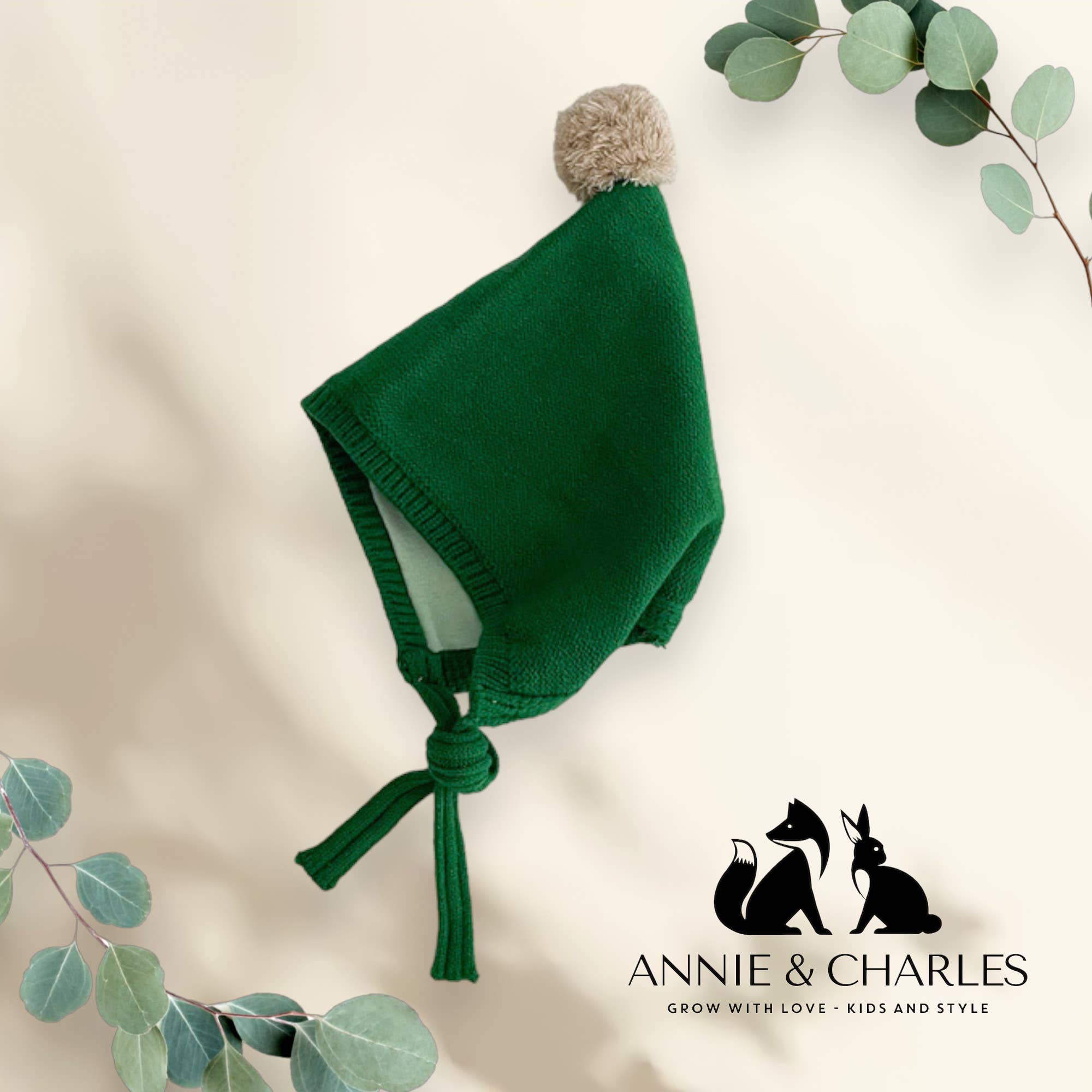 Annie & Charles - Wholesale Newborn/Knit Hat - Baby - Annie & Charles® baby POM hat1