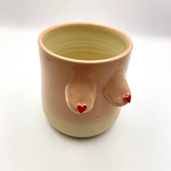 BoobieBu - Vente Tasse à café - Tasses Boob en céramique, 350 ml, faites à la main, choix de couleurs, Co