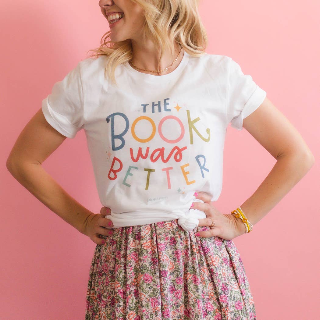 Wholesale The Book Was Better Pippi Tee - White for your store | Faire