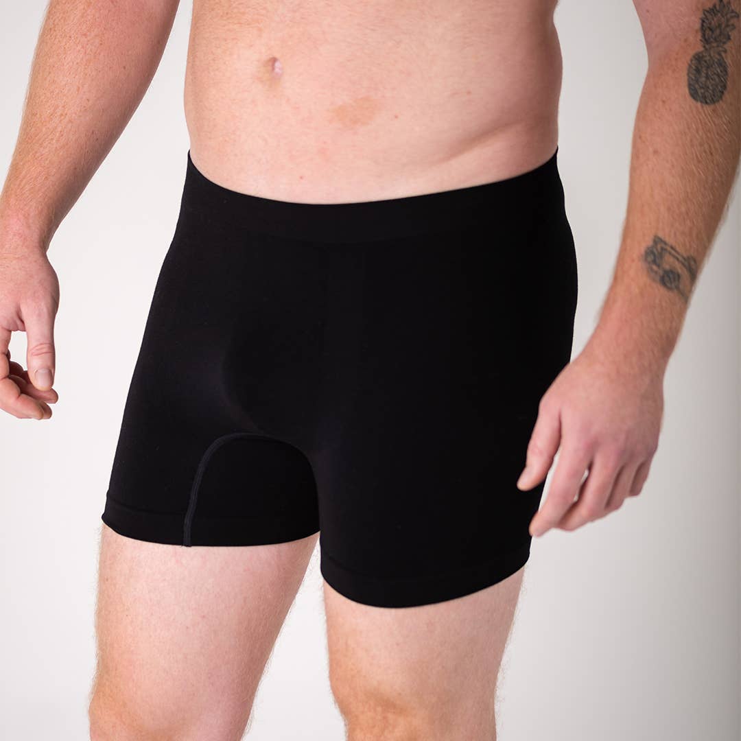 Men's Bamboo Boxer Brief - Black for wholesale on Faire0