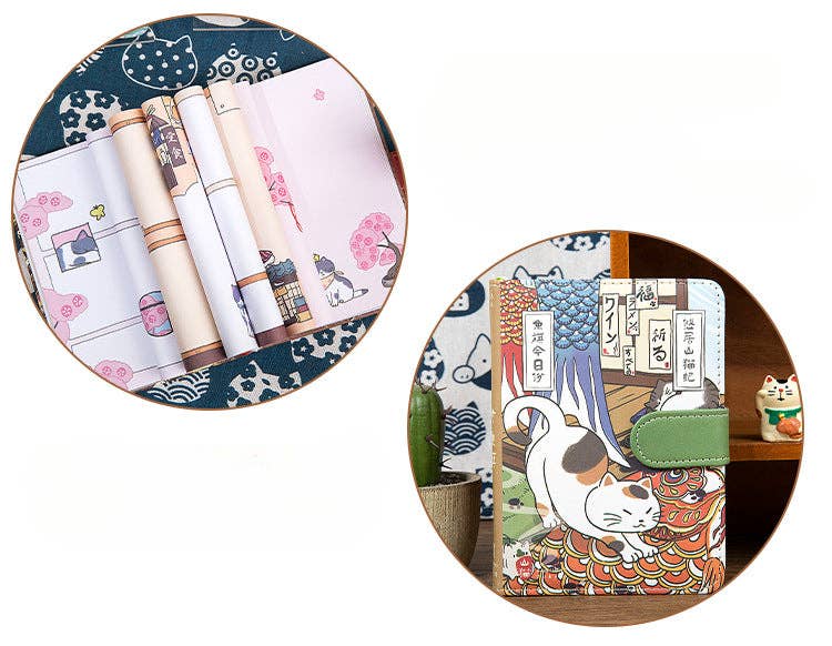 Gohobi （We cover U.S. import duties） - Wholesale Notebook - Gohobi Japanese Cat Magnetic Notebook, Monthly Planner, Study Notebook, Pocket Diary20
