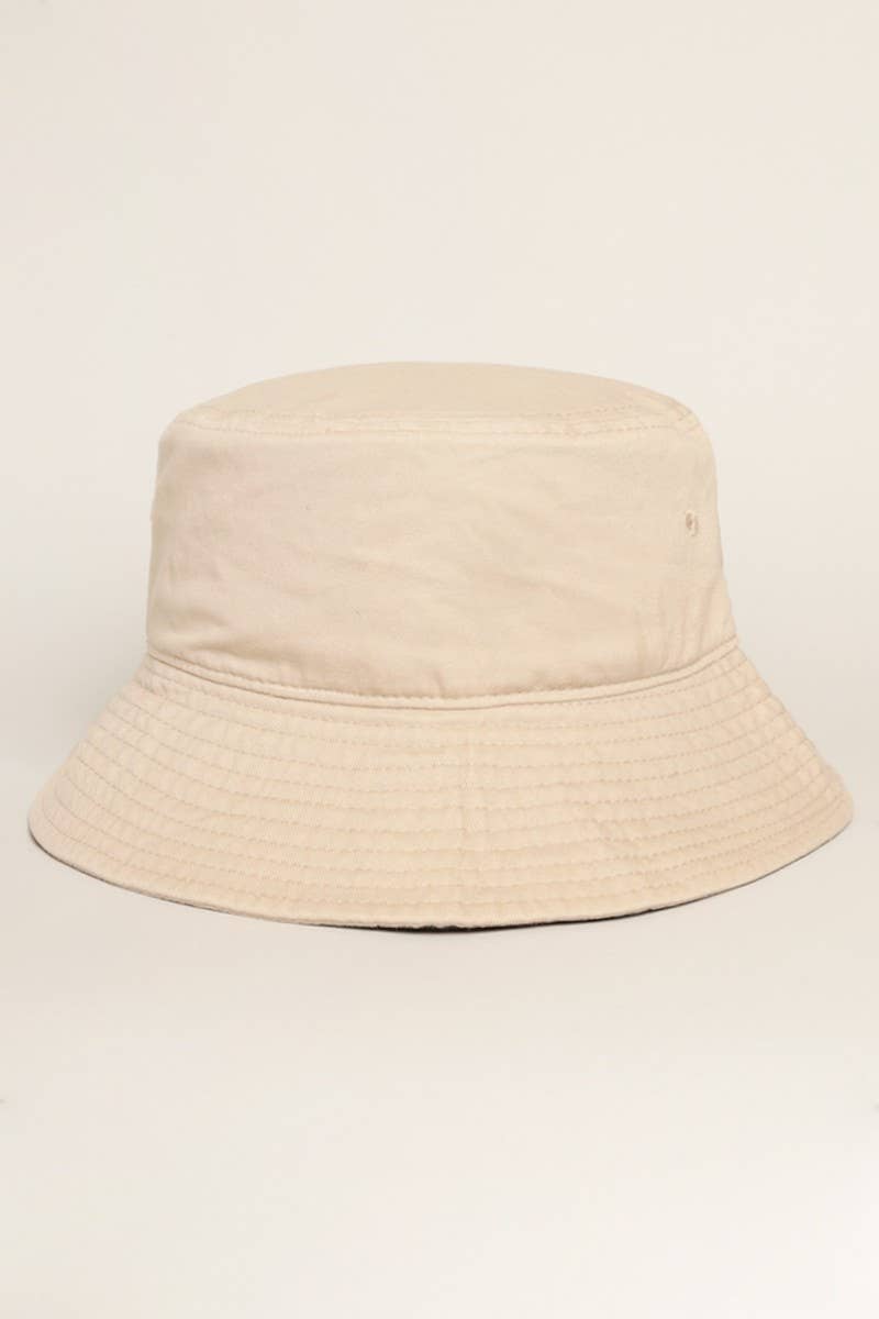 Fashion City - Wholesale Bucket Hat - Unisex - Solid Color Cotton Bucket Fisherman Hats13
