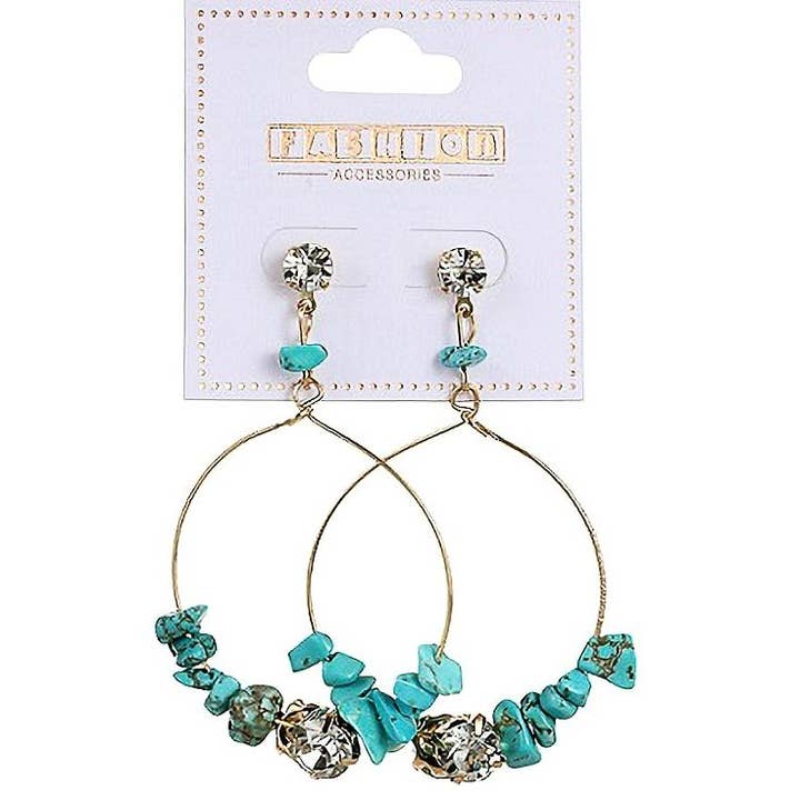 12pk Handmade Beads Insert Dangle Earrings for wholesale by Diacly