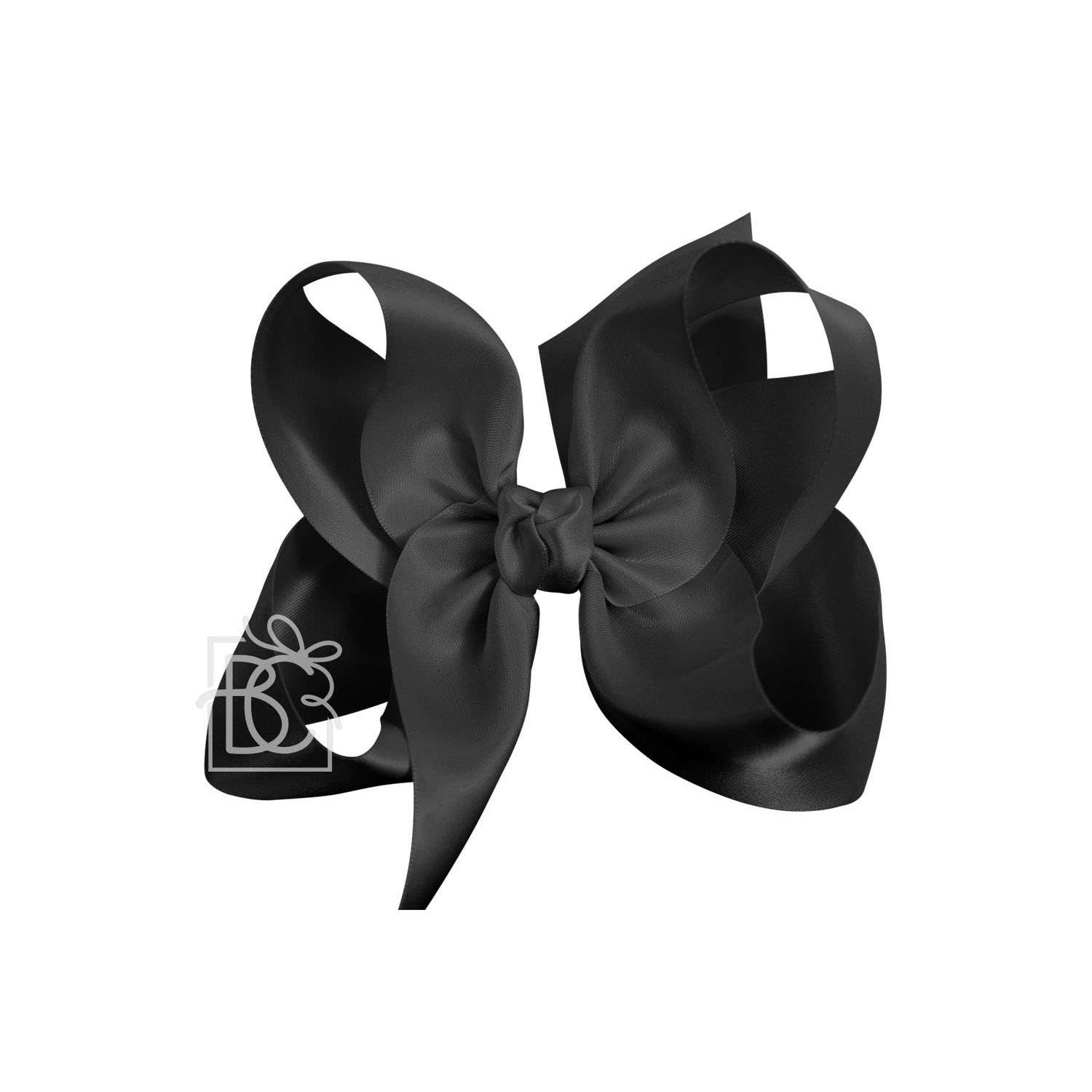 Beyond Creations, LLC - Wholesale Hair Bow - Kids - SATIN BOW ON CLIP48