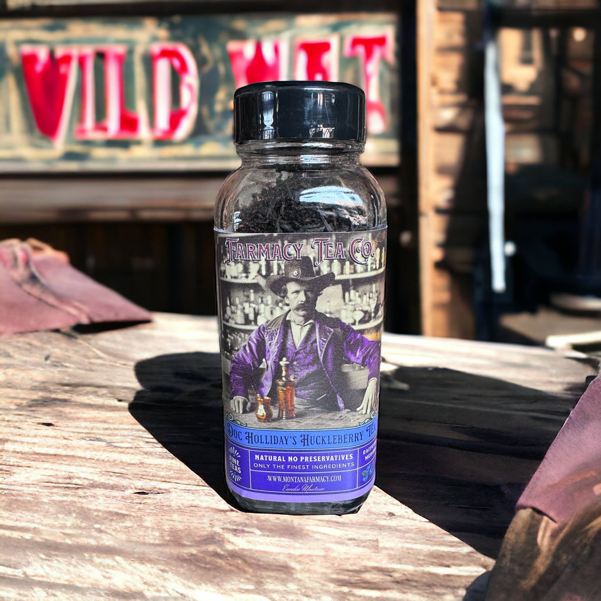 Montana Farmacy - Wholesale Loose Tea - Doc Holliday's Wild West Huckleberry Elixir Tea Vintage6