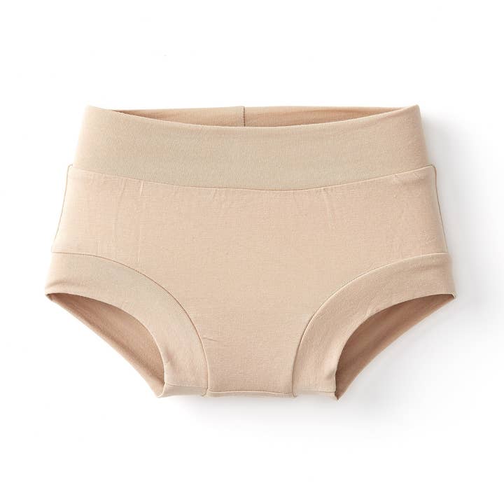 Bamboe en biologisch katoen kinderondergoed slip - bruin voor wholesale door Lulu Funk