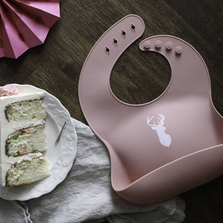 Little Knight - Wholesale Bib - Baby - Pink Deer Silhouette Bib8