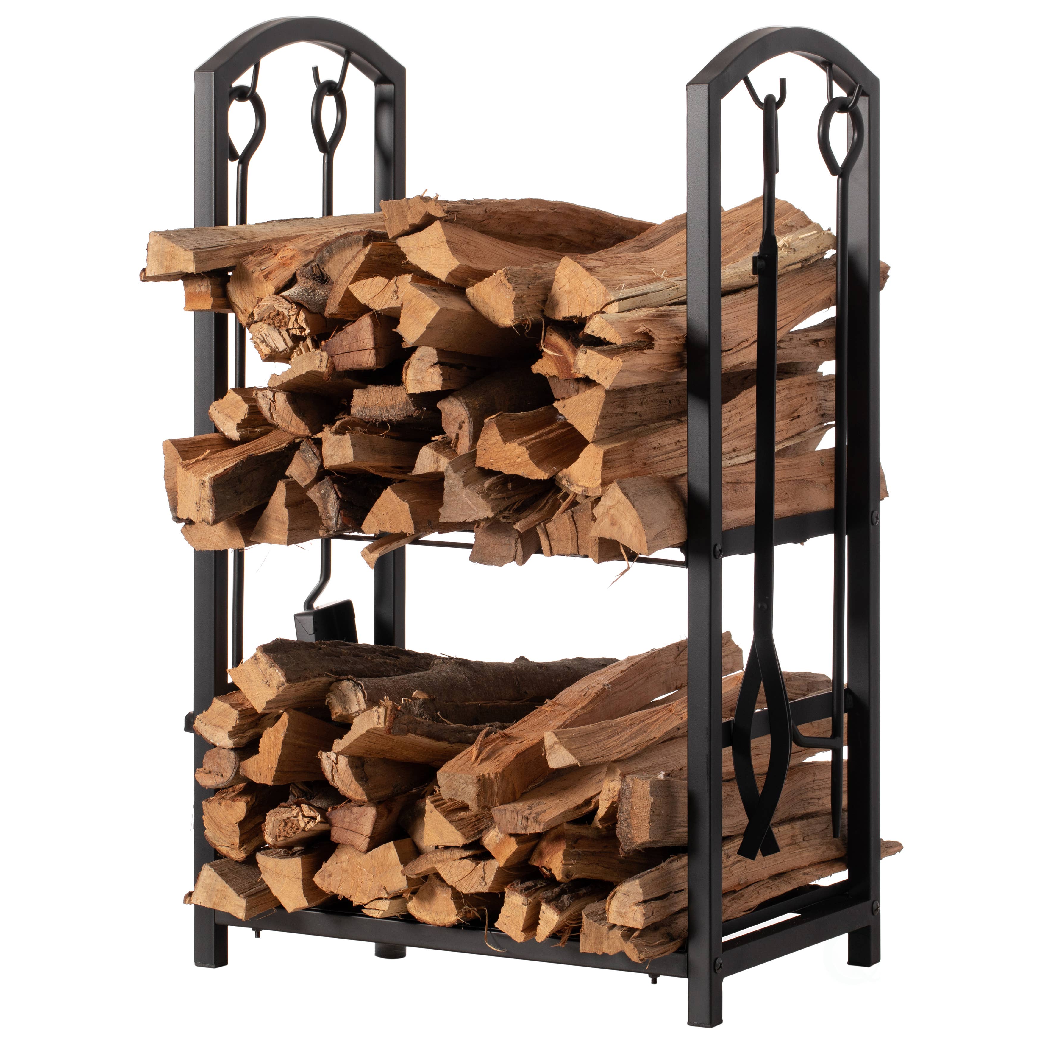 Quickway Imports - Wholesale Fire Pit - Indoor & Outdoor Patio Firewood Log Cart and Fireplace Tools5