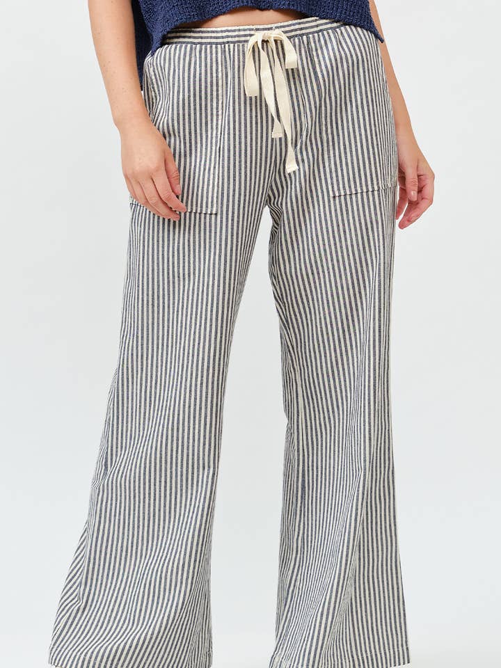 Striped Wide Pants for wholesale by ILLA ILLA