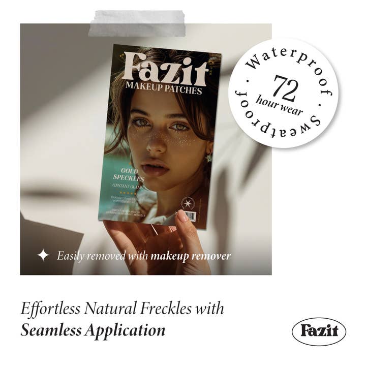 Fazit – wholesale Temporary tattoo – Gold Glitter Freckles Makeup Patches3