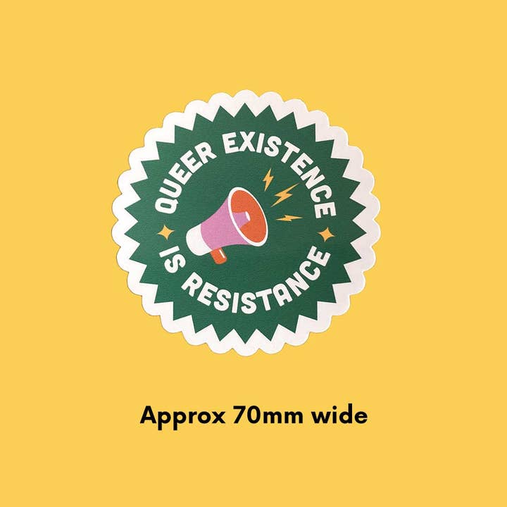 Rainbow & Co - Wholesale Sticker - Queer Existence is Resistance Vinyl Sticker2