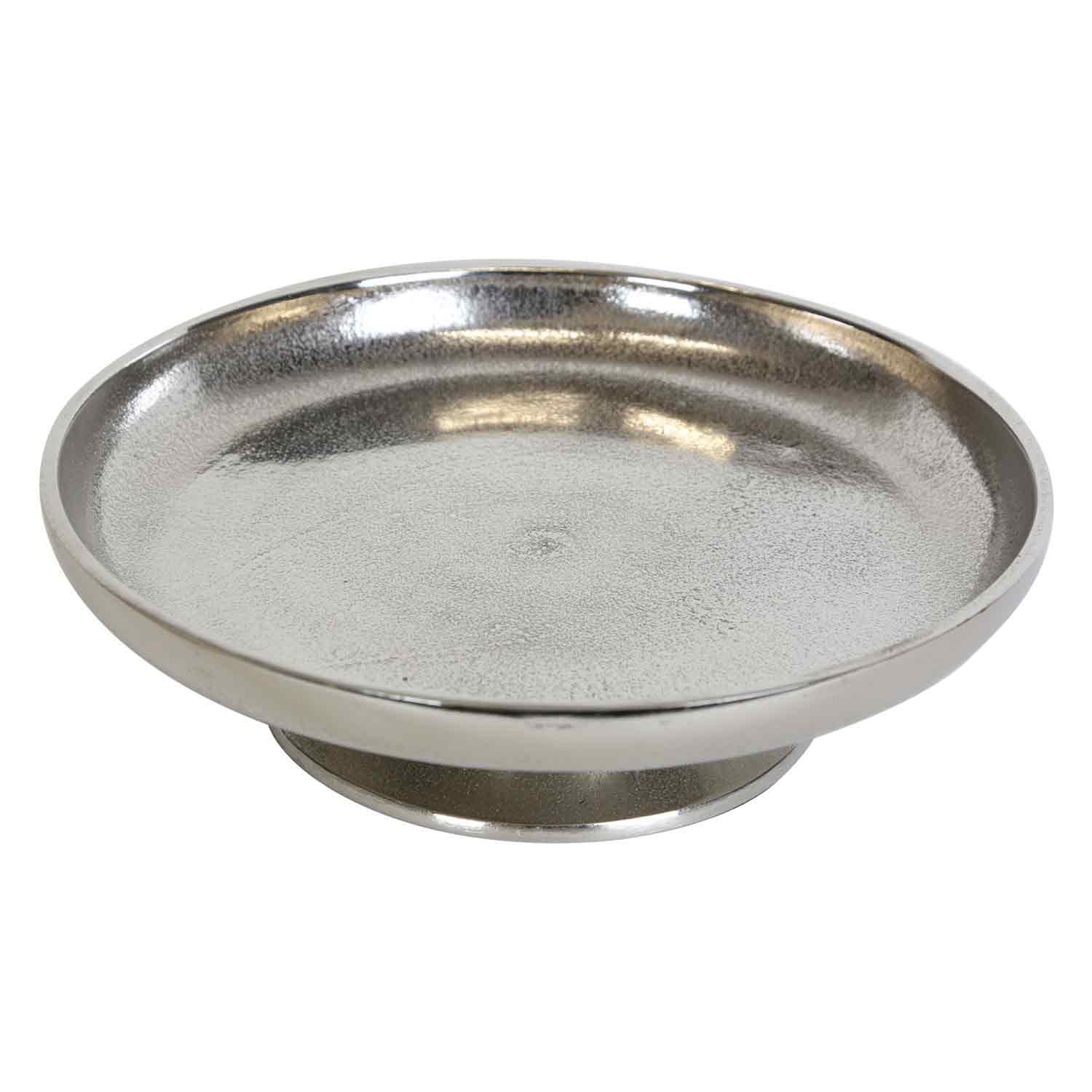 Casa Moro – Engroshandel Serveringsbakke – Livorno aluminium sølv bakke med fod serveringsbakke0