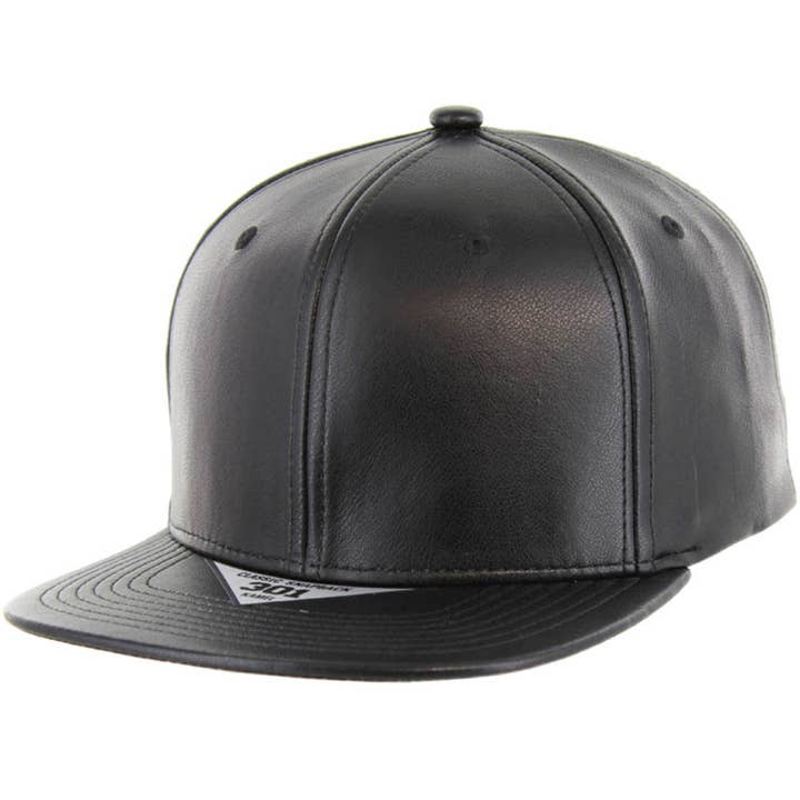 CAPPUCCIO SNAPBACK IN PU A 6 PANNELLI VUOTO per la vendita all'ingrosso da parte di Zion Brand