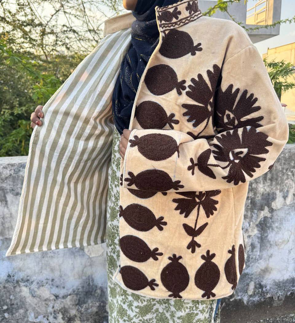 GYPSY STUDIO - Wholesale Jacket - Women's - Beautiful Floral Embroidery Winter Party Wear Suzani Jackets0