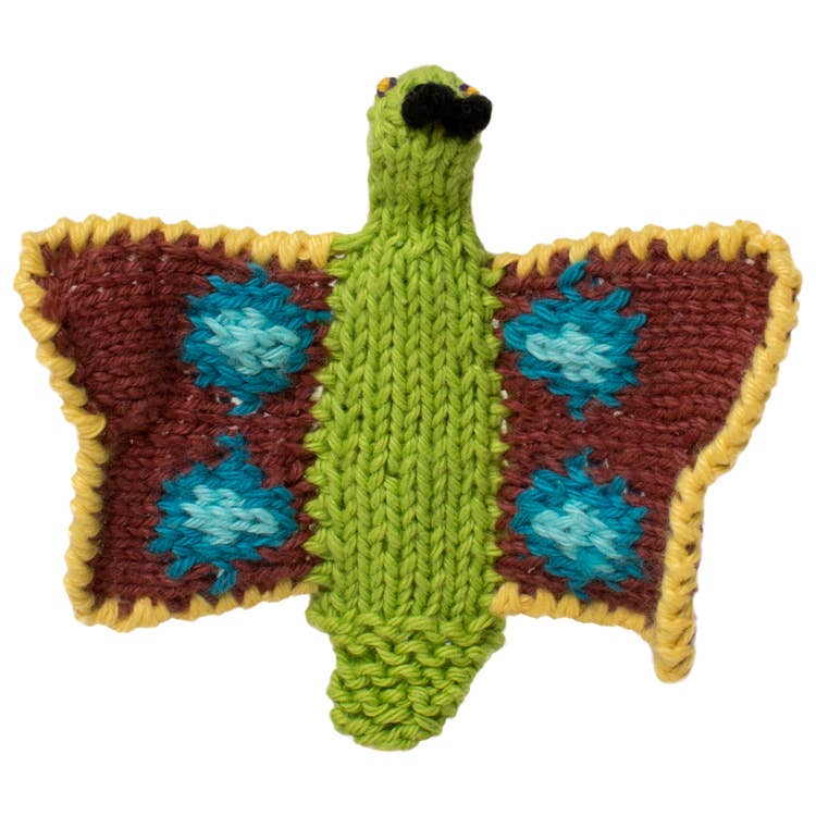Lucuma Designs - Vendita all'ingrosso Marionetta da dito - Bambini e neonati - Butterfly, marionetta da dito in cotone biologico, giocattolo naturale4