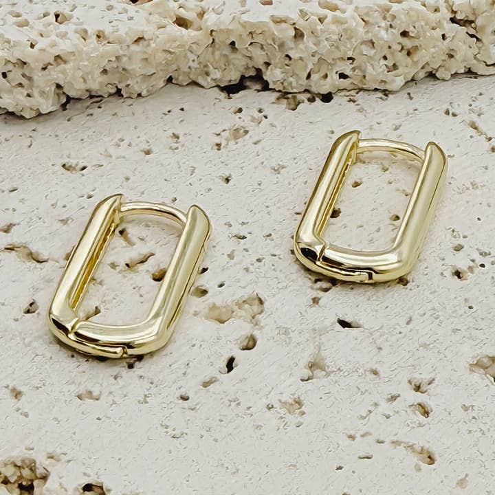 Brinco de argola grande Brooklyn por atacado de Rand Design