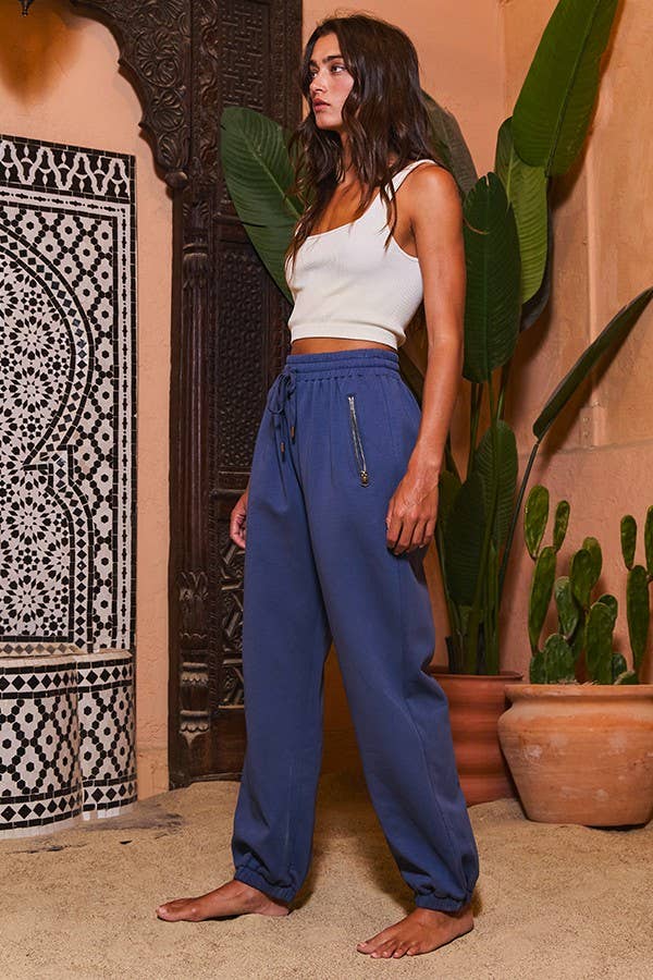 BUCKETLIST INC - Wholesale Lounge Sweatpants/Joggers - Women's - IP5463 Scuba Drawstring High-Rise Jogger Pants22