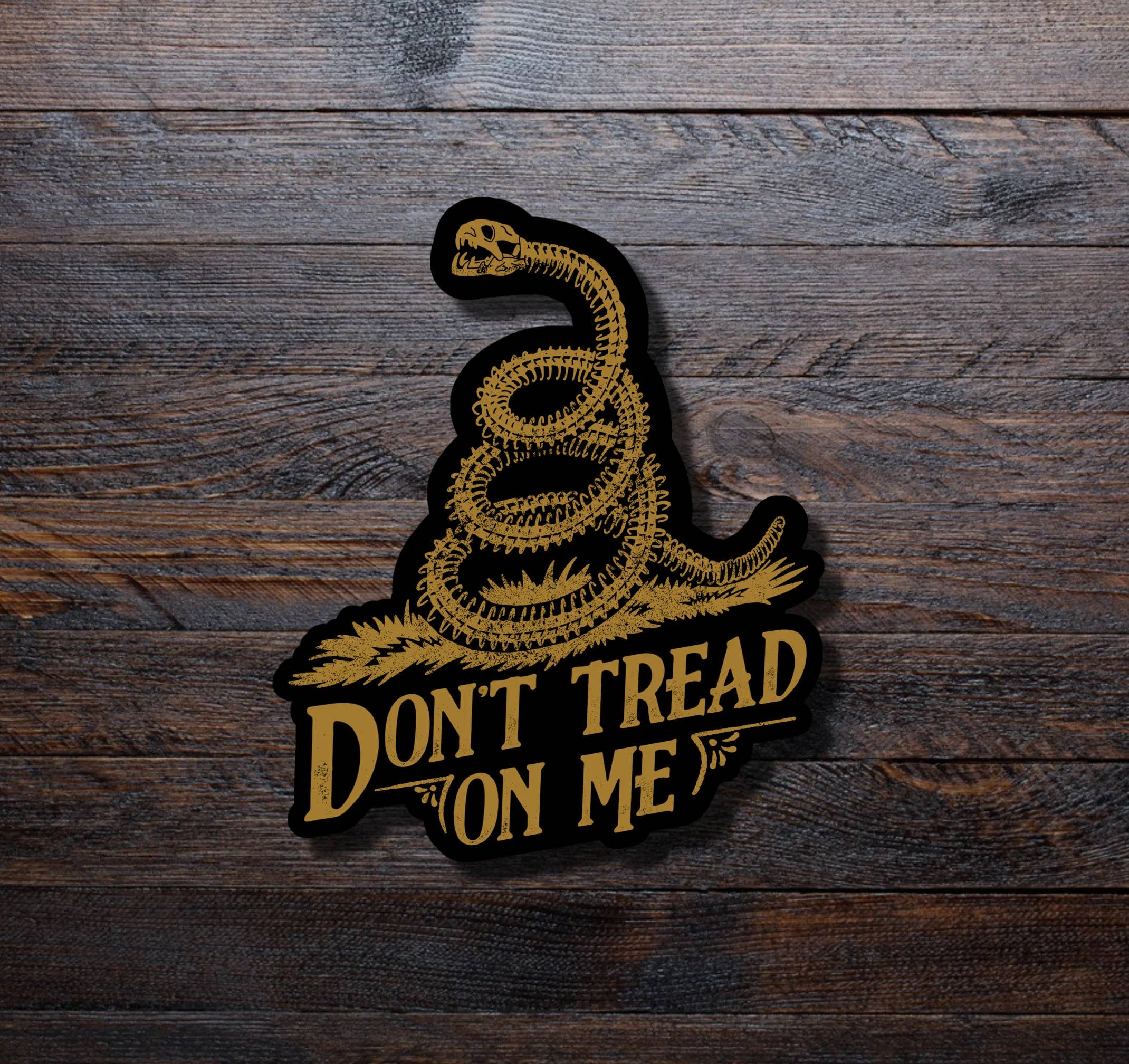 Pilgrim Trading Post - Wholesale Sticker - Don't Tread On Me Sticker | Gadsden Flag