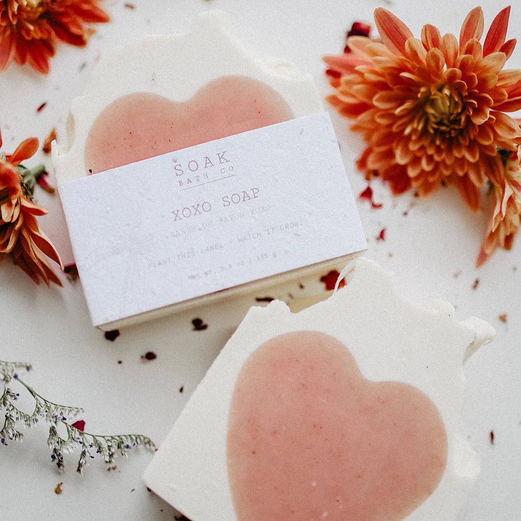 SOAK Bath Co - Wholesale Bar Soap - XOXO Soap Bar - Valentine's Collection - Canadian Handmade1