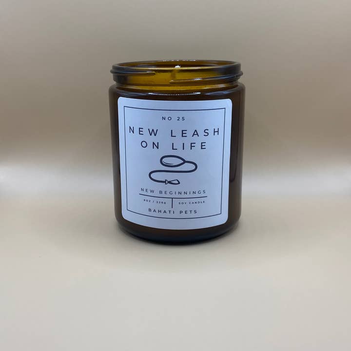 Bahati Pets - Wholesale Jar/Filled Candle - New Leash On Life