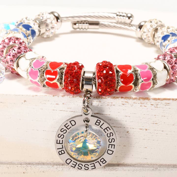 Women's Sun, Moon and Star Inspirational Bracelet for wholesale by Pink Box
