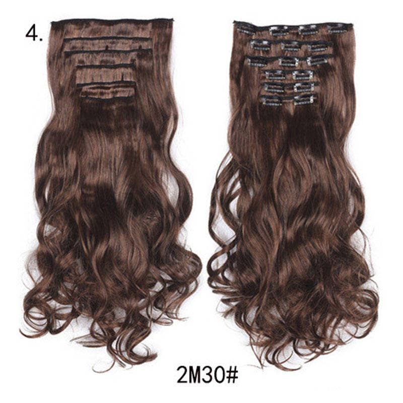 VIGOR - Wholesale Hair Extensions - Long Curly Wavy Hair 16 Clip In Hair Extension12