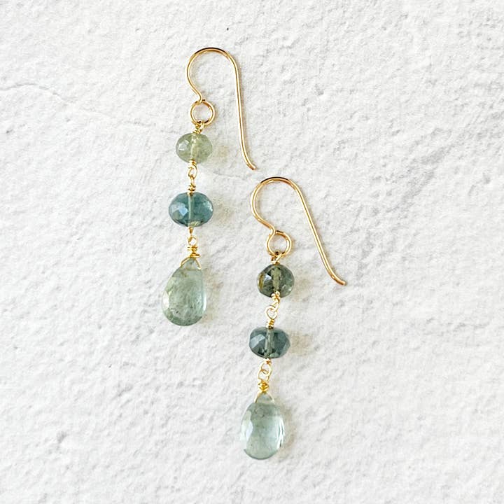 Orecchini a baldacchino, acquamarina per la vendita all'ingrosso da parte di Alexia Viola Napa Valley