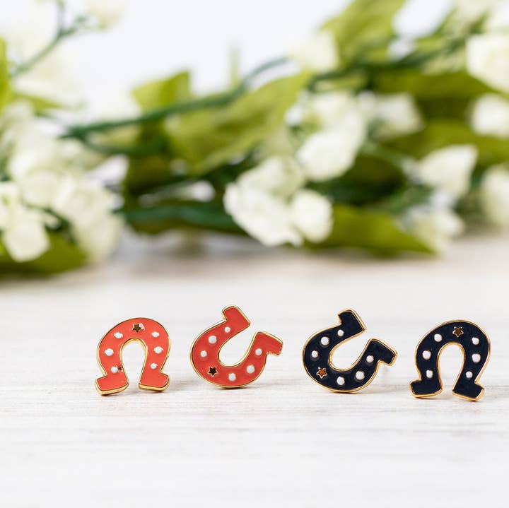 Miss Modi - Wholesale Jewelry Set - Horseshoe Enamel Earrings/ Bracelet/ Necklace0