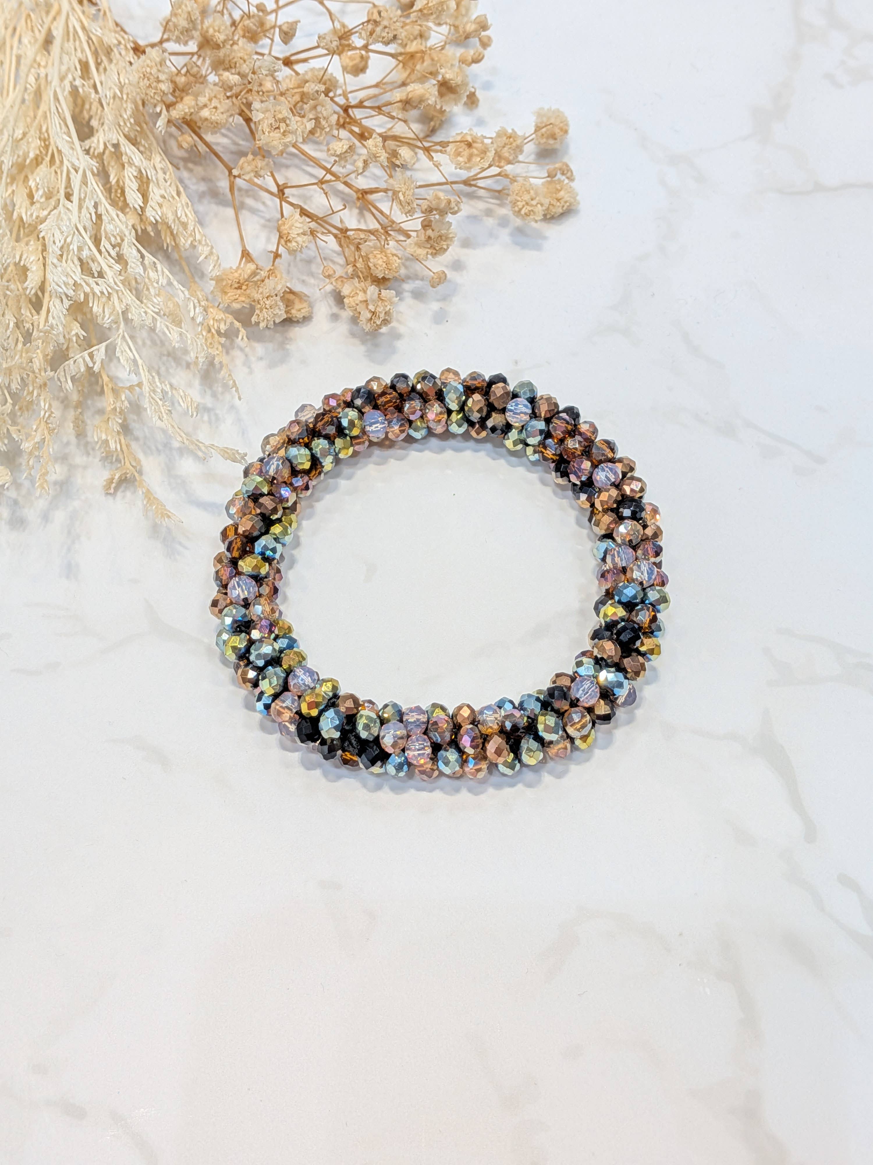 LOLO & YAYA - Wholesale Link & Chain Bracelet - Black-tone crystal effect bracelet19