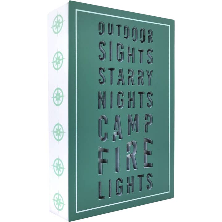 Kampvuurlichten - 4" x 6" MDF Plaquette voor wholesale door Pavilion