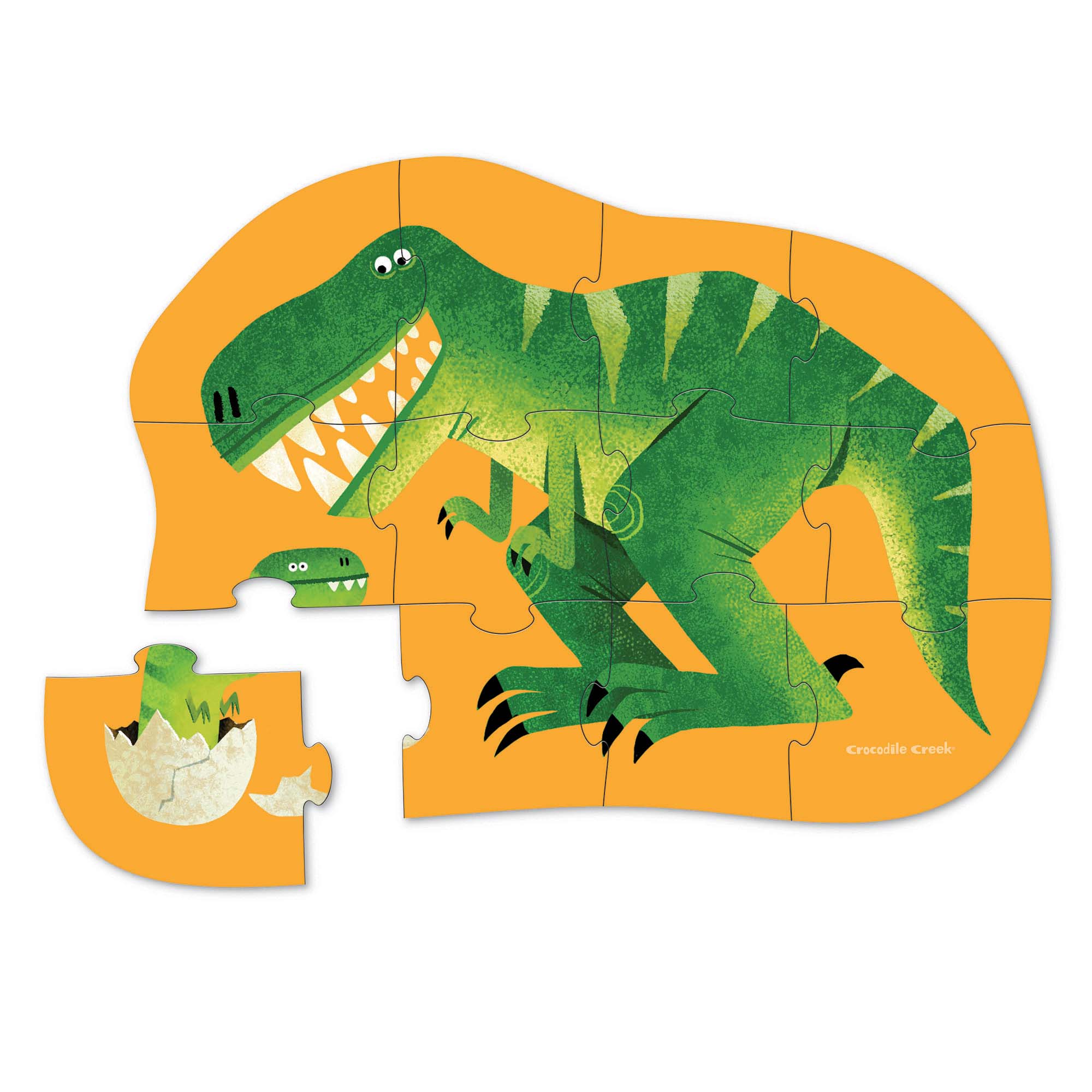 Hippychick - Wholesale Puzzle - Kids - Crocodile Creek 12 piece Mini Puzzle Just Hatched 2 years +1