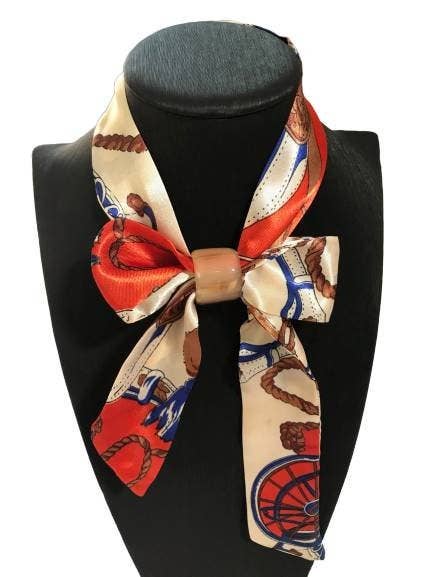 Hala Design - Wholesale Scarf Clip - Women's - Buffalo Horn Tube Scarf Ring for Sill Scarf4