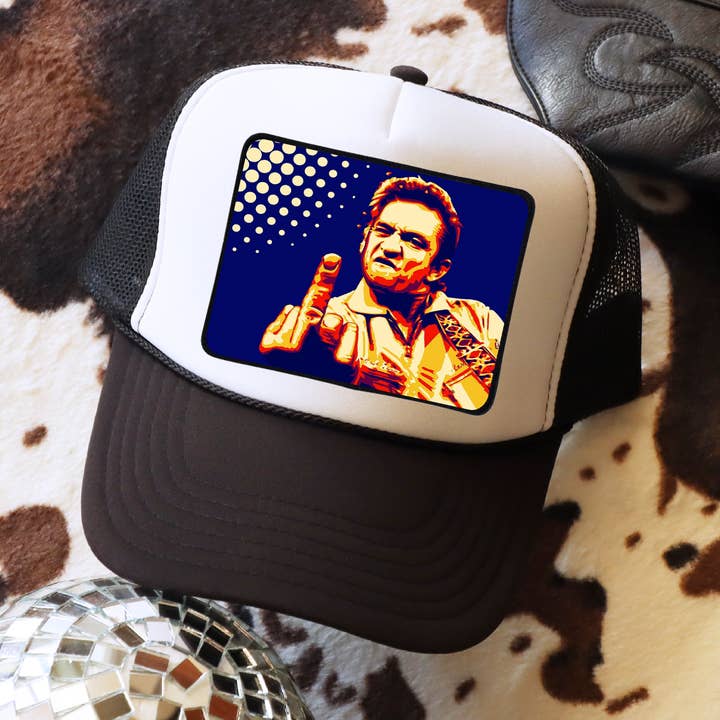 Johnny Cash Trucker Hat for wholesale by 316 Legacy LLC