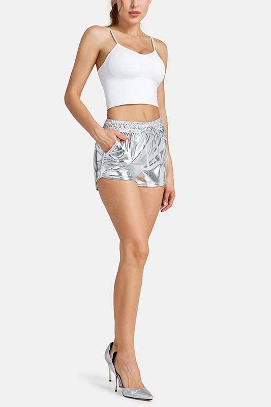 Flarix - Wholesale Shorts - Women's - metallic fashion shorts 9