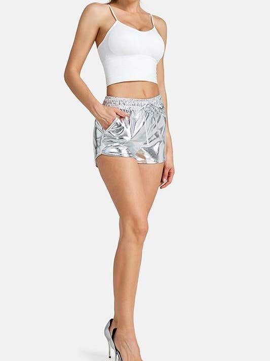Flarix - Wholesale Shorts - Women's - metallic fashion shorts 9