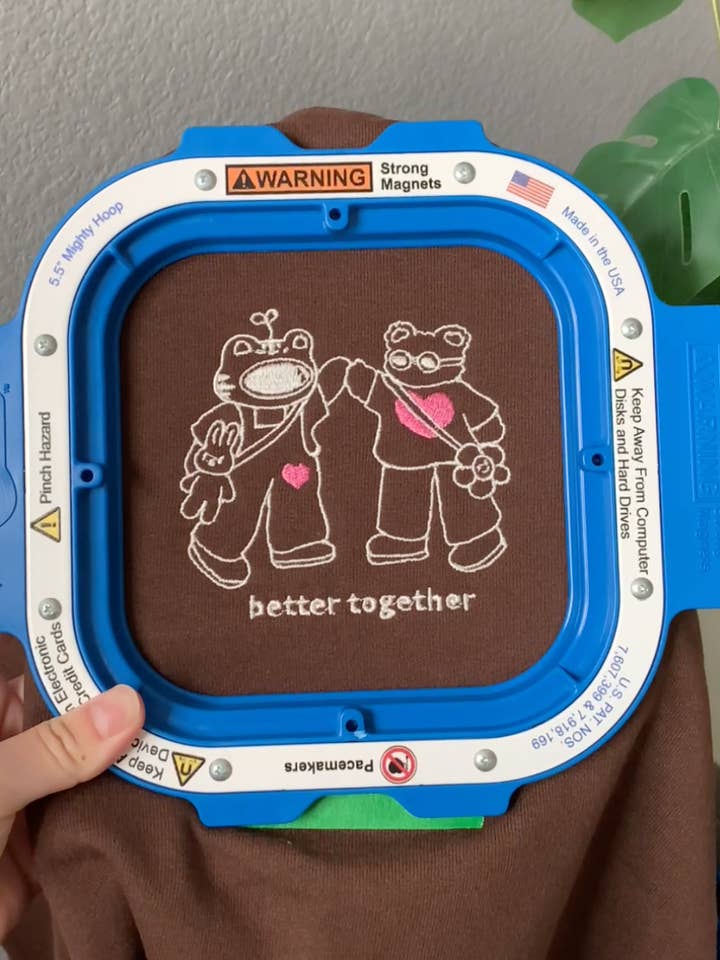 Overthinker Apparel - Wholesale Graphic Sweatshirt - Unisex - Better Together Embroidered Lightweight Matching Sweatshirt2