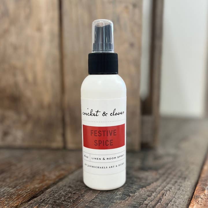 JanMichaels Art & Home - Wholesale Room & Linen Spray - Festive Spice Linen & Room Spray0