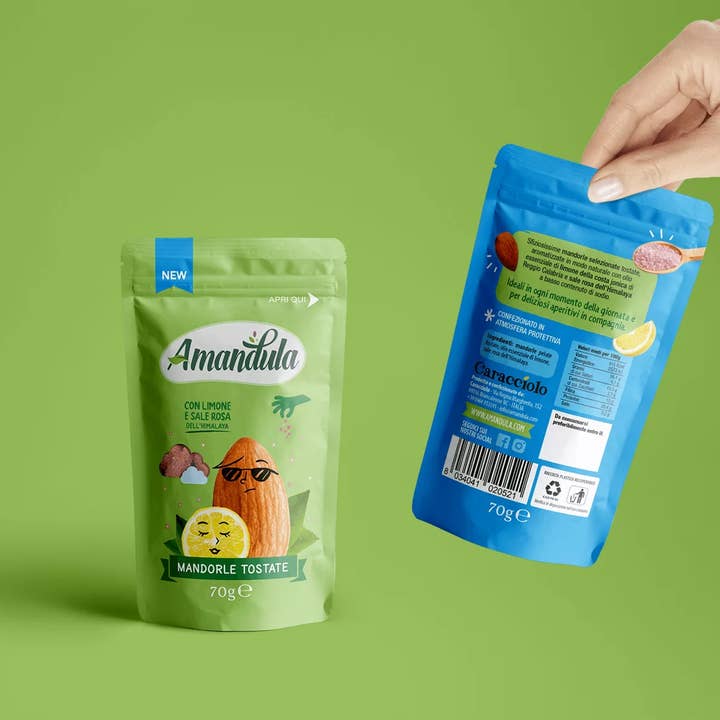 Amandula - Wholesale Nuts - Amandula roasted almonds with lemon and pink salt 70g1