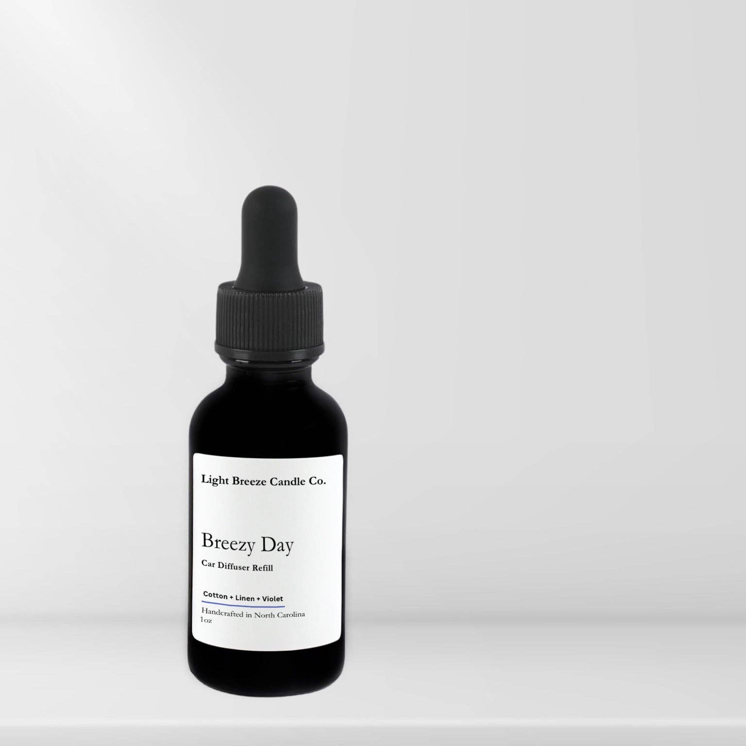 Light Breeze Candle Co. - Wholesale Car Freshener - Unisex - Breezy day car diffuser refill fresh cotton, linen & violet scent for relaxing, calm driving experience0