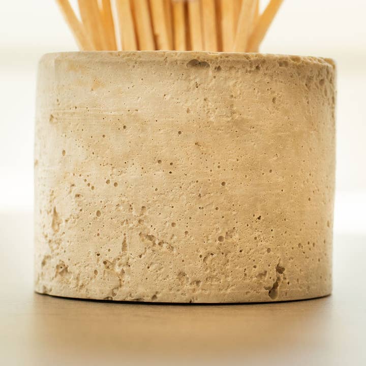 Mini recipiente de travertino y roca volcánica (sin aranceles) para venta al por mayor de Lynn & Liana Designs