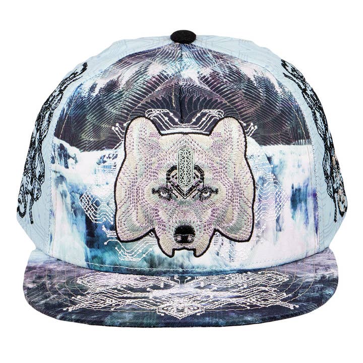 Digital Migration Green Fitted Hat for wholesale on Faire5