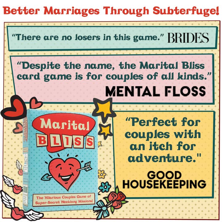 Fink & Fink Games - Wholesale Card game - Marital Bliss - Surprisingly Strategic Couples Gift & Game1